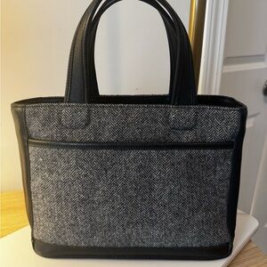 Coach Vintage Bleecker tweed satchel bag